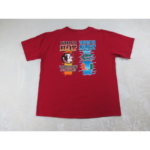VINTAGE Florida State Seminoles Shirt Mens Extra Large Red FSU Football NCAA - Picture 1 of 10